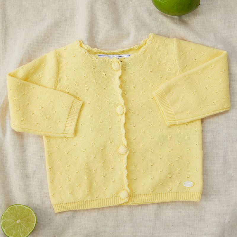 Pointelle Cardigan - Pollen