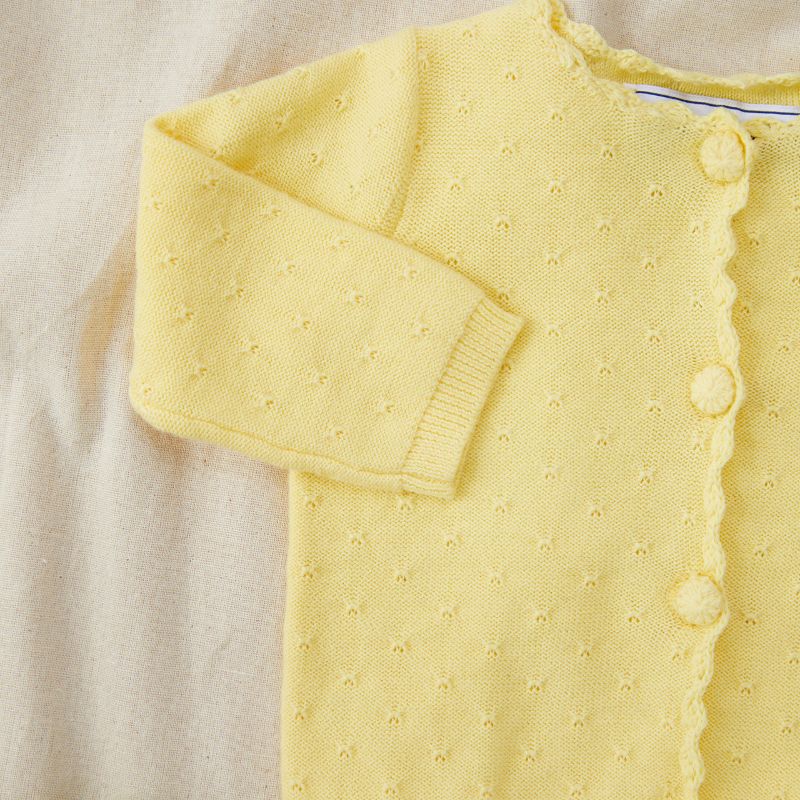 Pointelle Cardigan - Pollen