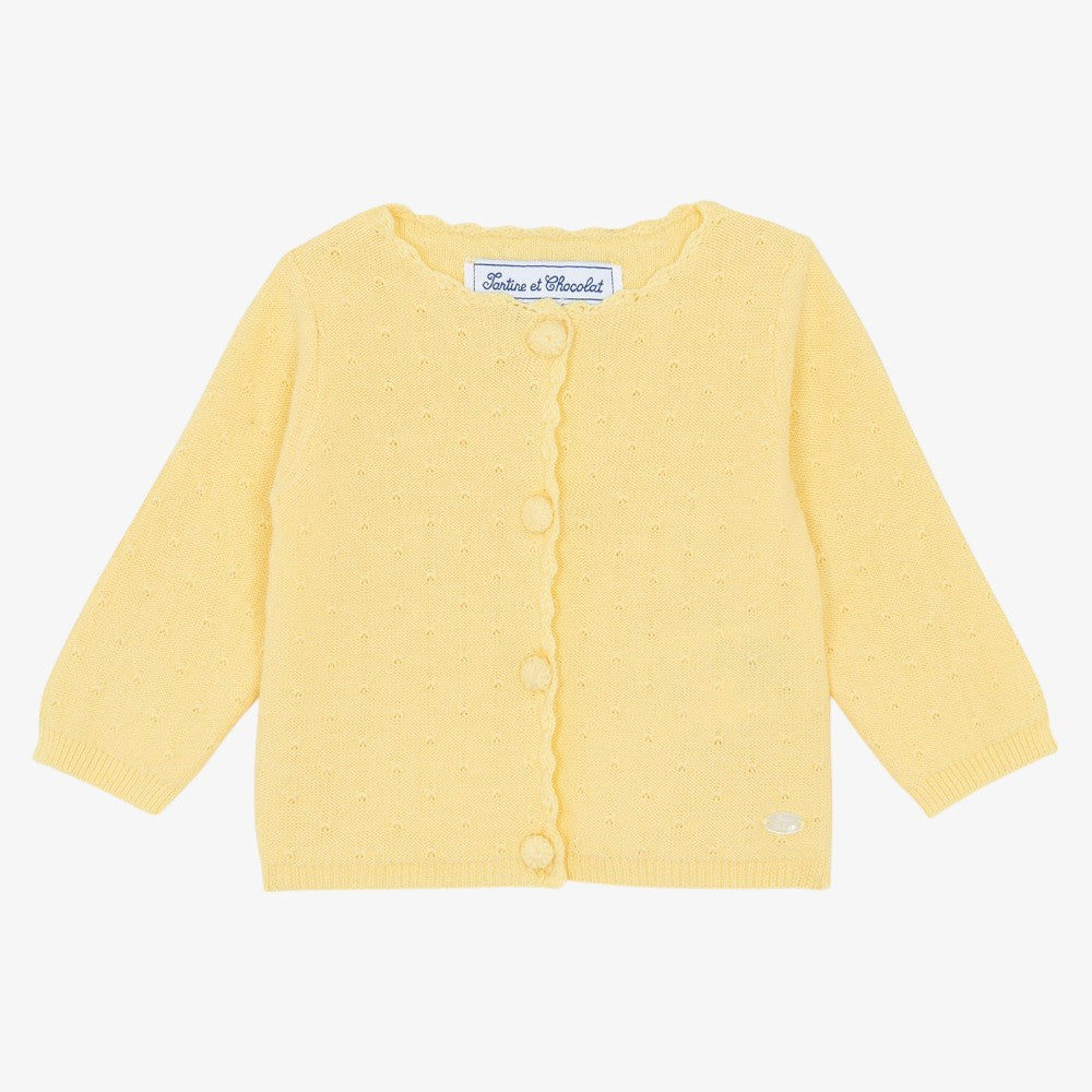 Pointelle Cardigan - Pollen