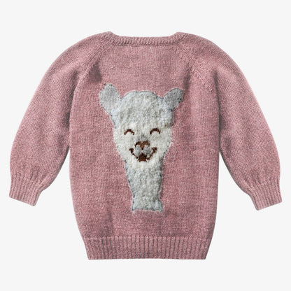 Intarsia Cardigan - Cameo Pink
