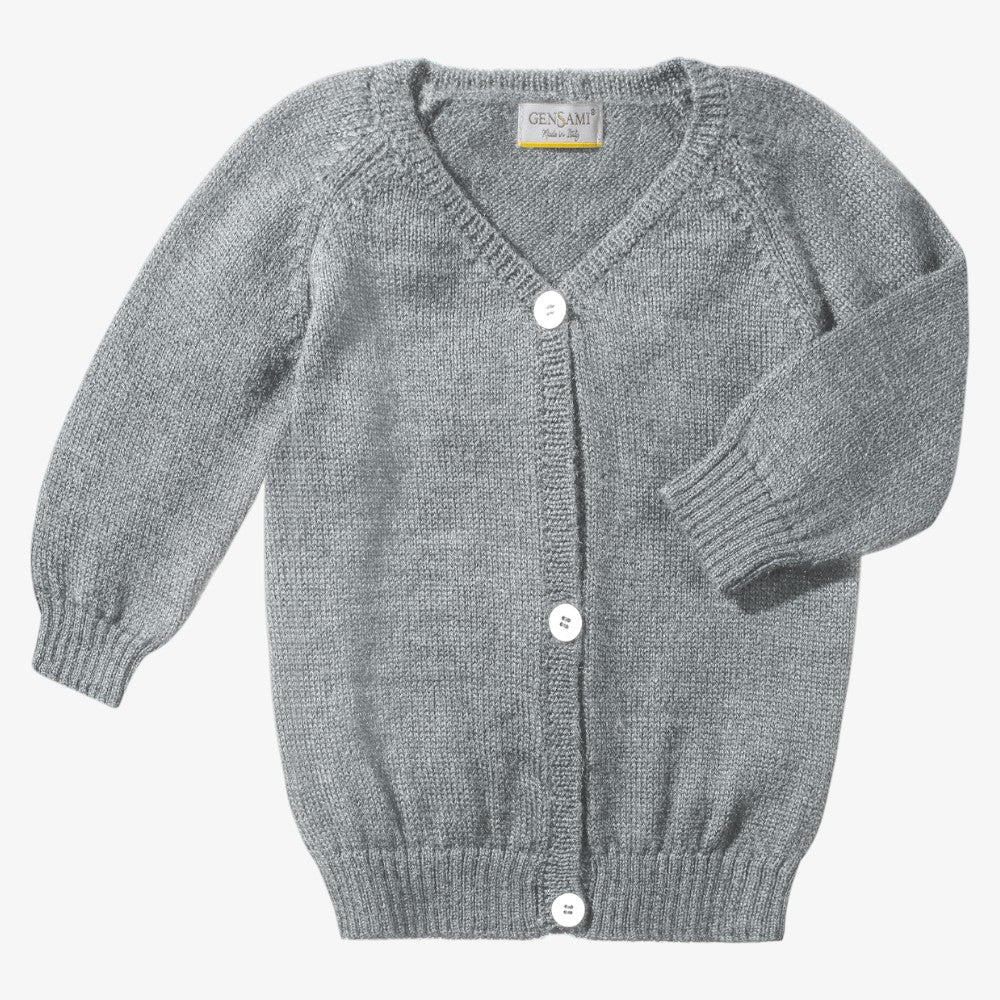 Intarsia Cardigan - Warm Grey