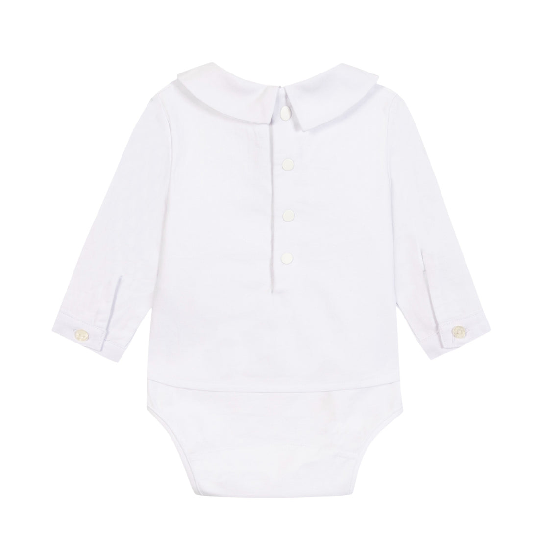 Pleated Bodysuit - White