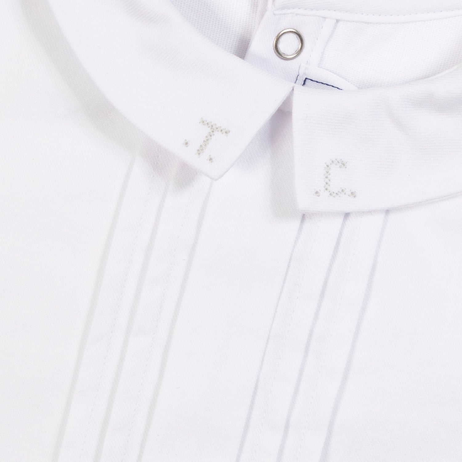 Pleated Bodysuit - White