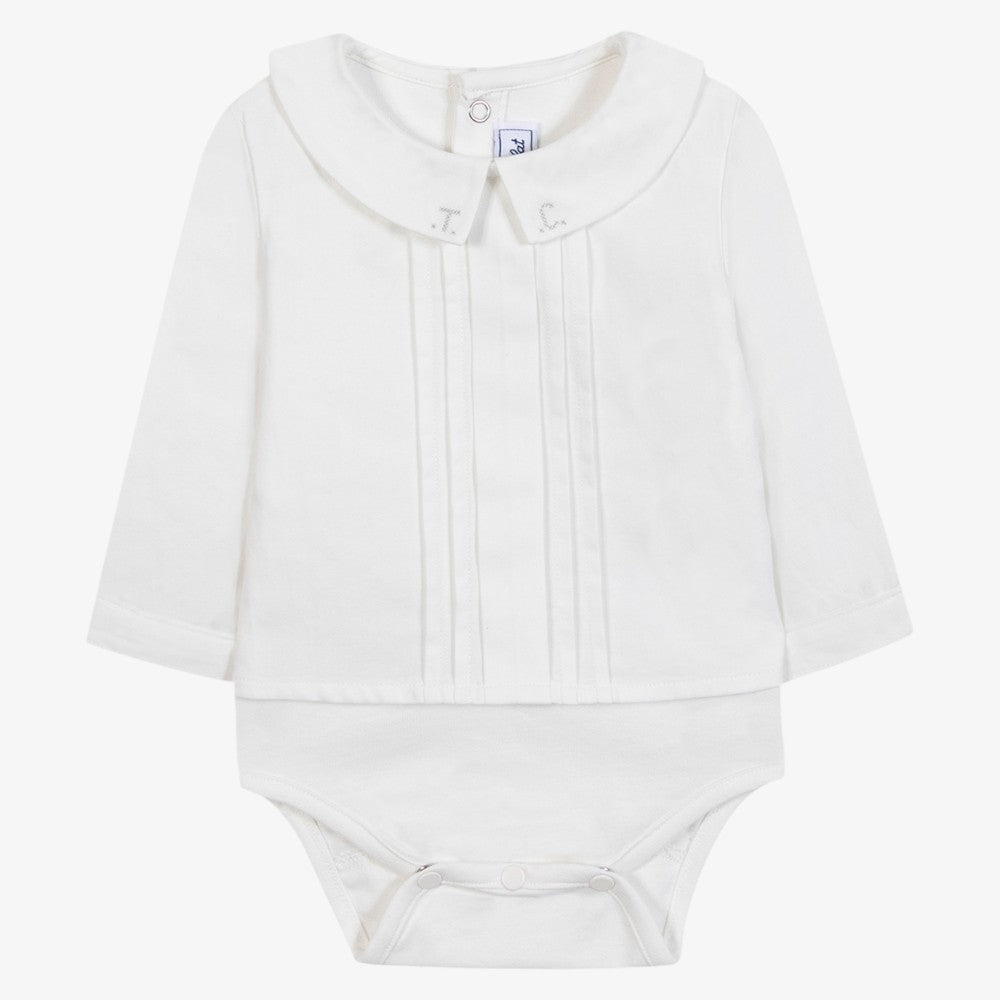 Pleated Bodysuit - Off White