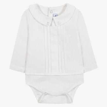 Pleated Bodysuit - Off White