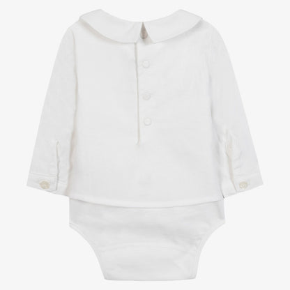 Pleated Bodysuit - Off White