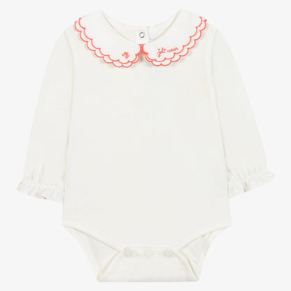 Ruffle Collar Bodysuit - Eglantine