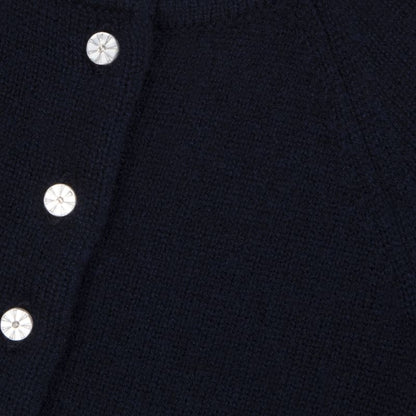 Cable Cardigan - Navy