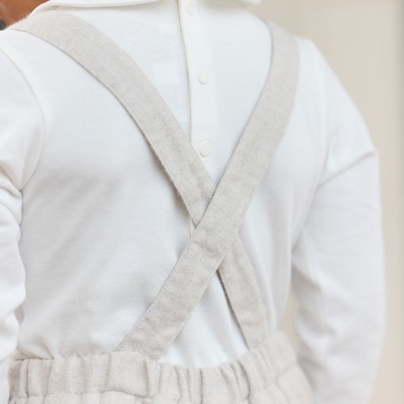 Suspender Shorts - Stone