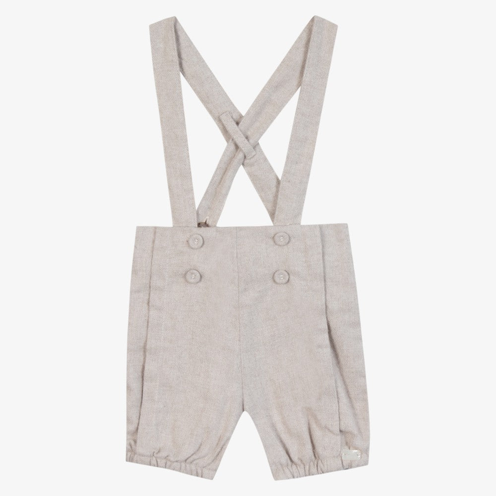 Suspender Shorts - Stone