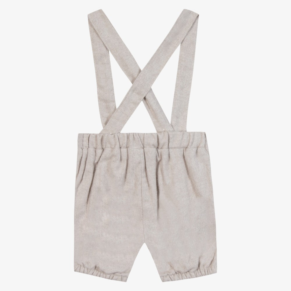 Suspender Shorts - Stone