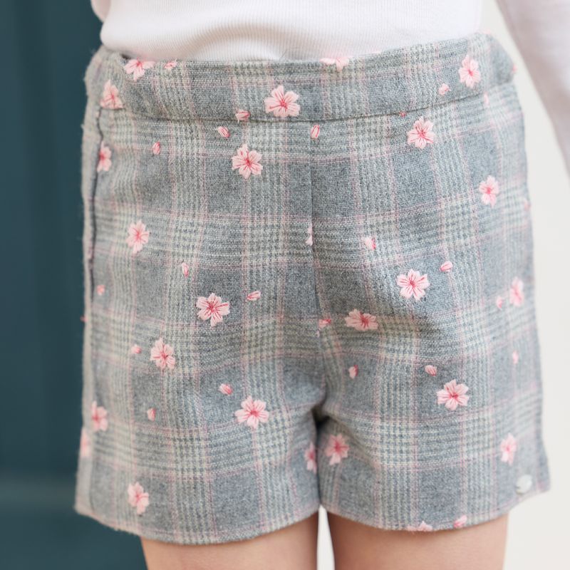 Flower Shorts - Grey