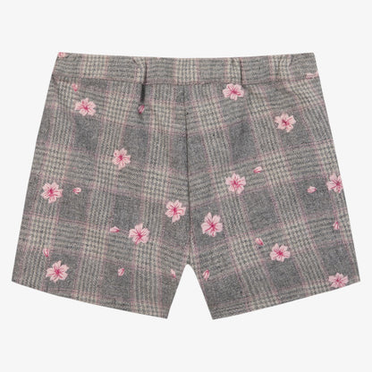 Flower Shorts - Grey