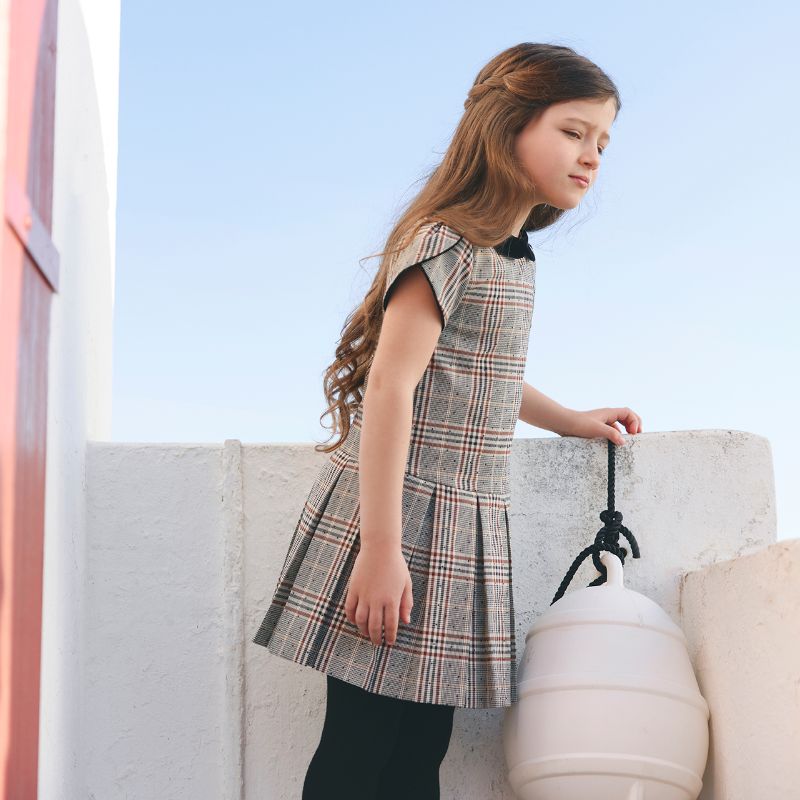 Tweed Dress - Chestnut