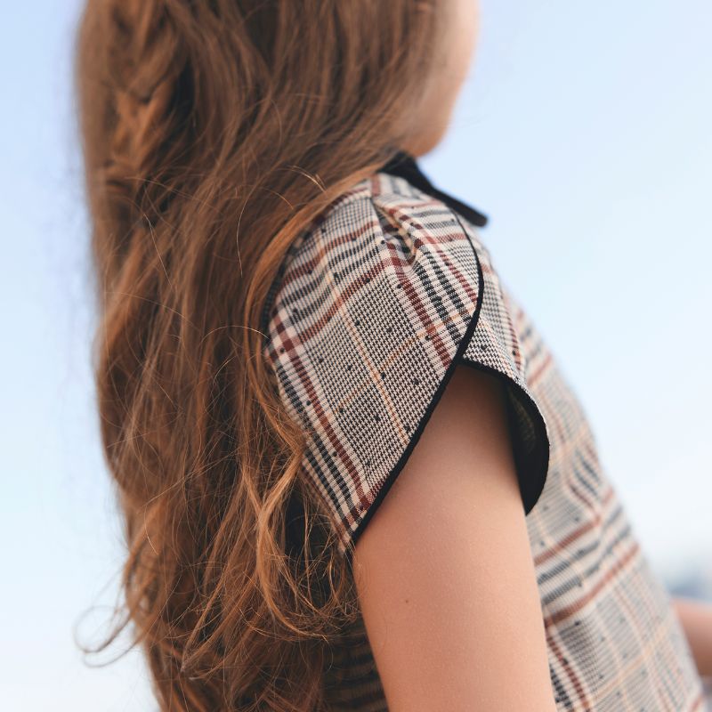 Tweed Dress - Chestnut