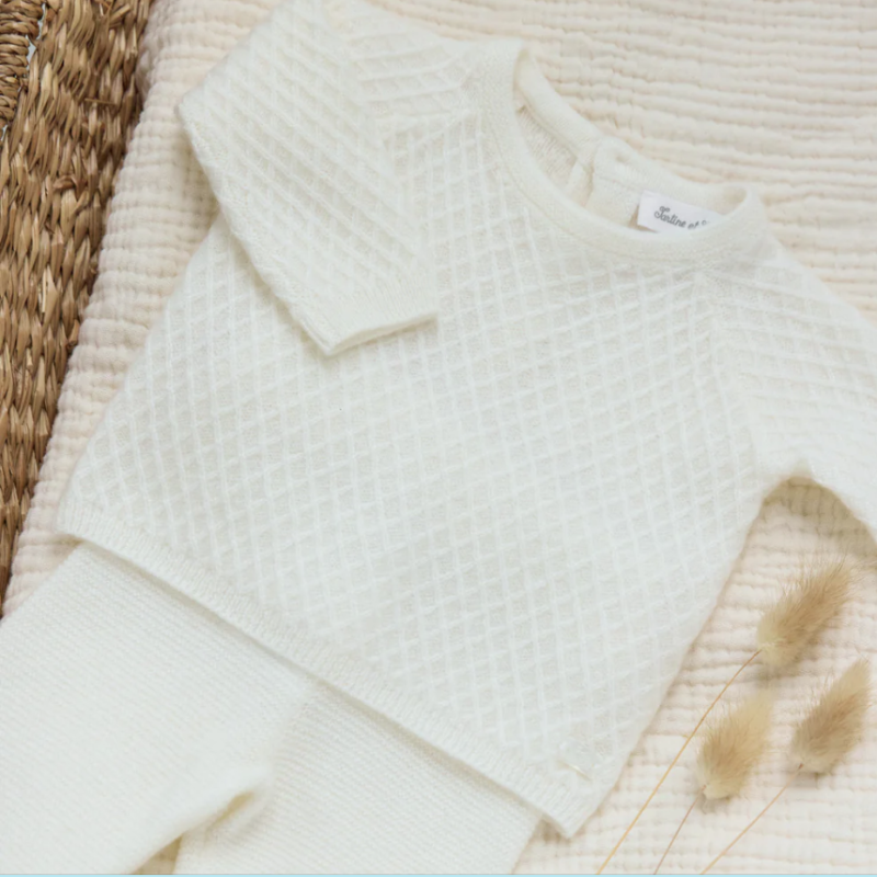 Knit 3 Piece Set - Off White