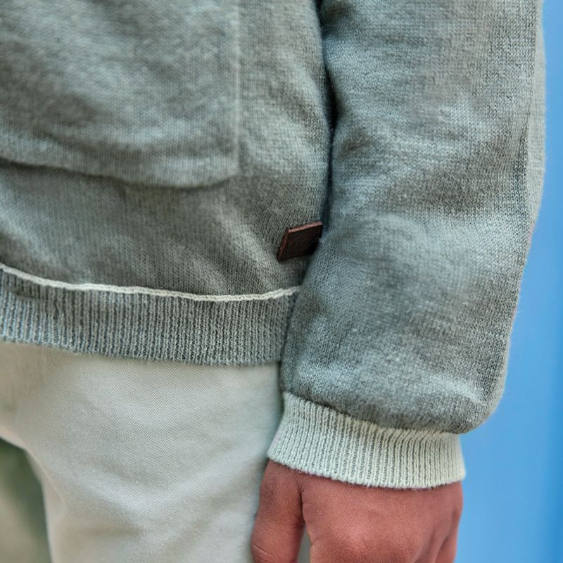 Button Cardigan - Kaki