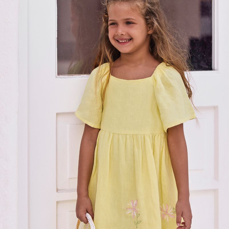 Flower Dress - Citrus