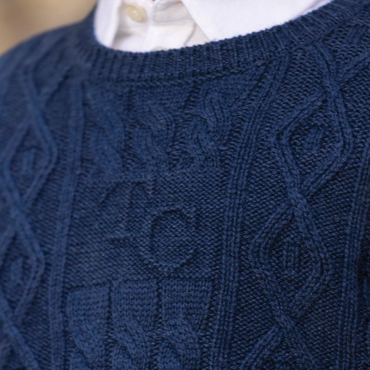 Cable Sweater - Marine