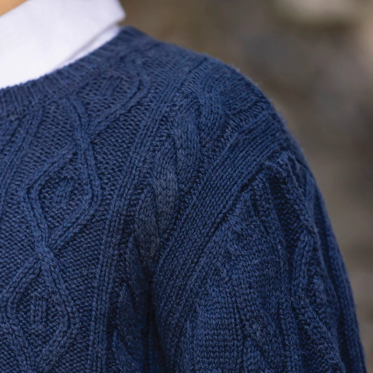 Cable Sweater - Marine