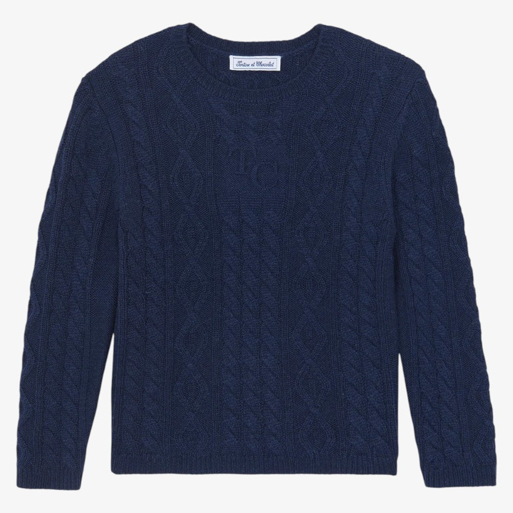 Cable Sweater - Marine