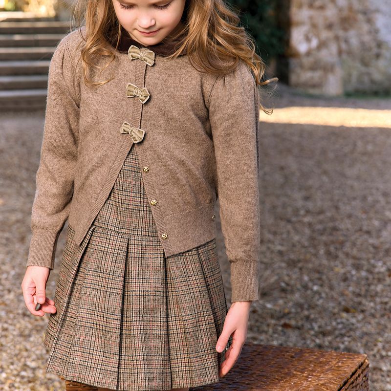 Plaid Dress - Brun