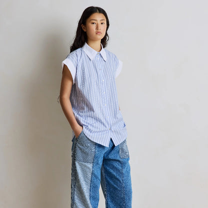 Stripe Shirt - Dusty Blue
