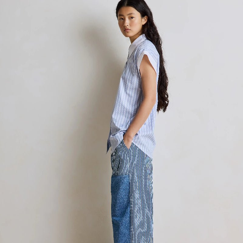 Stripe Shirt - Dusty Blue