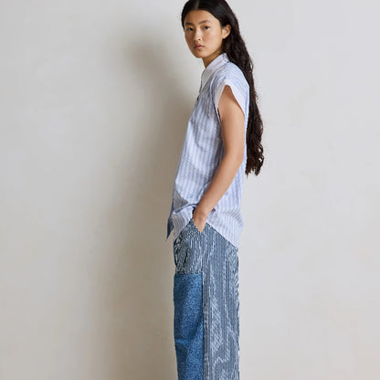 Stripe Shirt - Dusty Blue