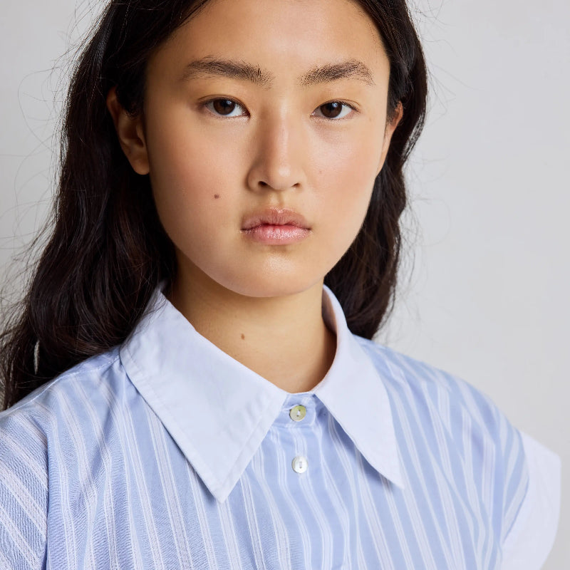 Stripe Shirt - Dusty Blue