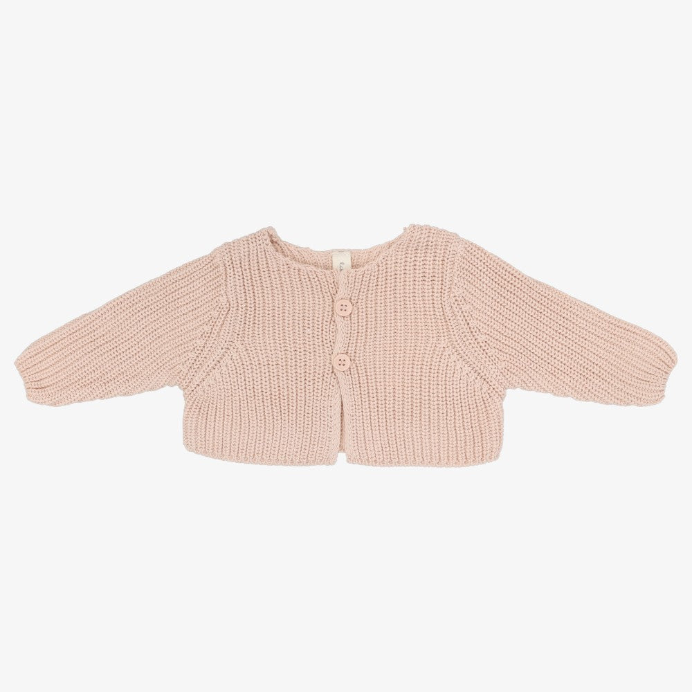 Chunky Knit Shrug - Powder Pink