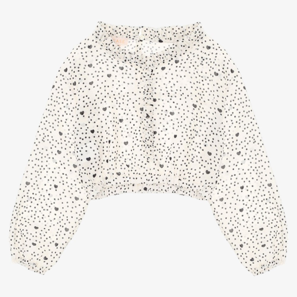 Polka Dot Shirt  - White