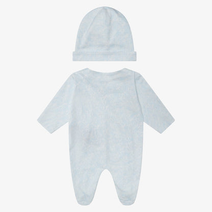 Logo Footie And Hat - Sky Blue