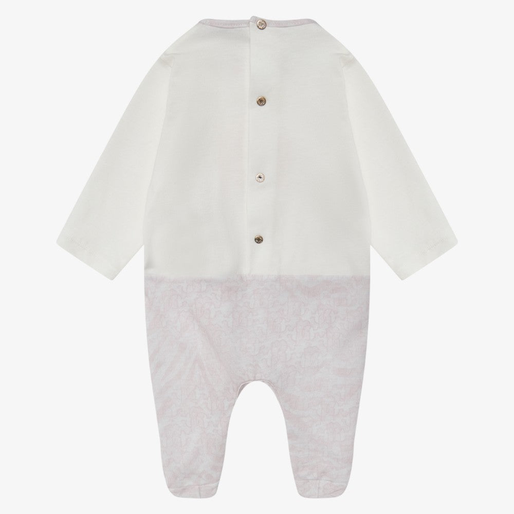 Logo Footie And Hat And Bib - Rose