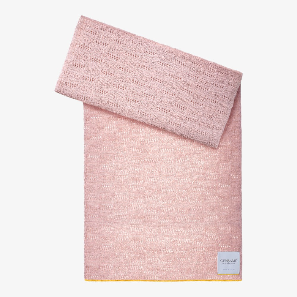 Openwork Blanket - Cameo Pink