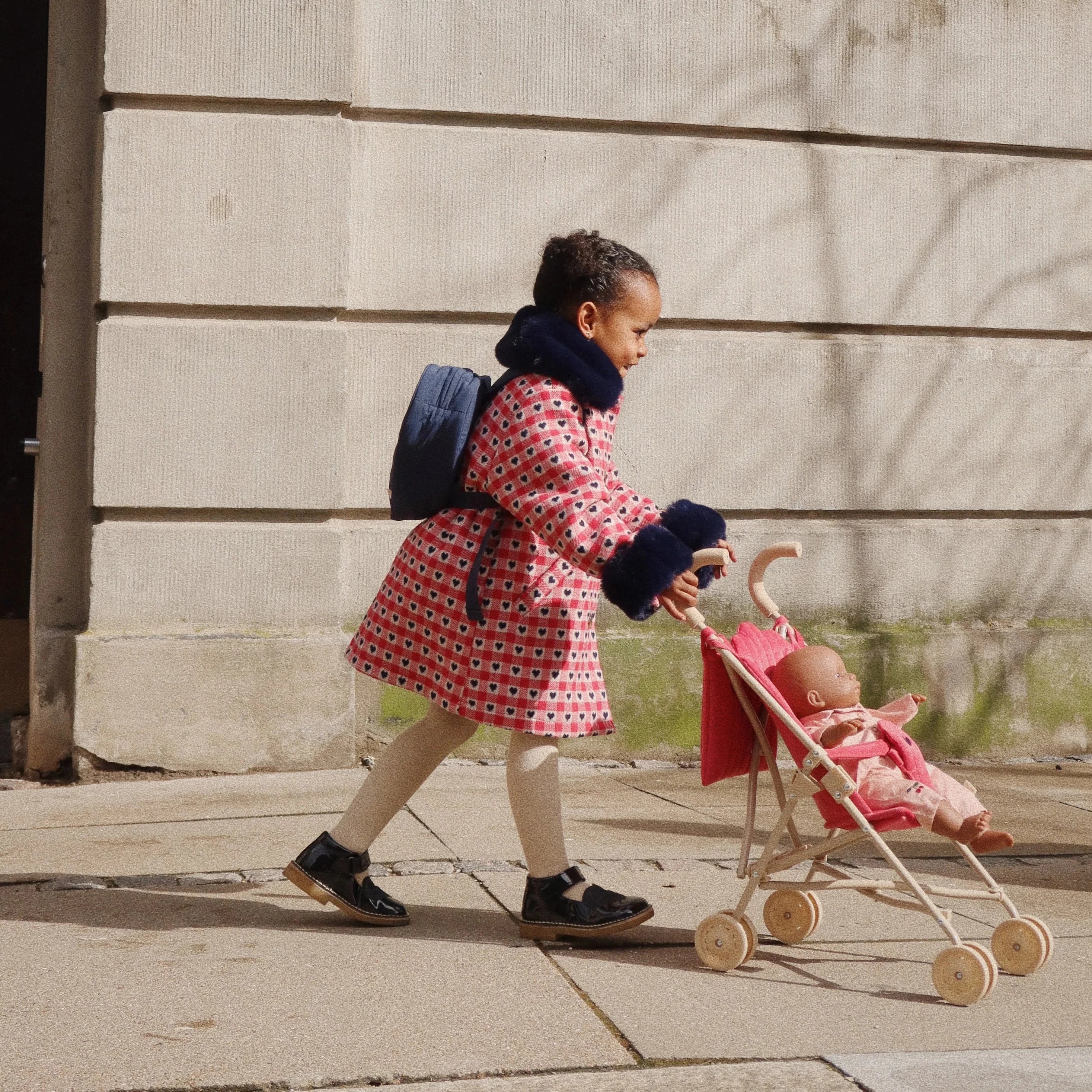 Doll Stroller - Red