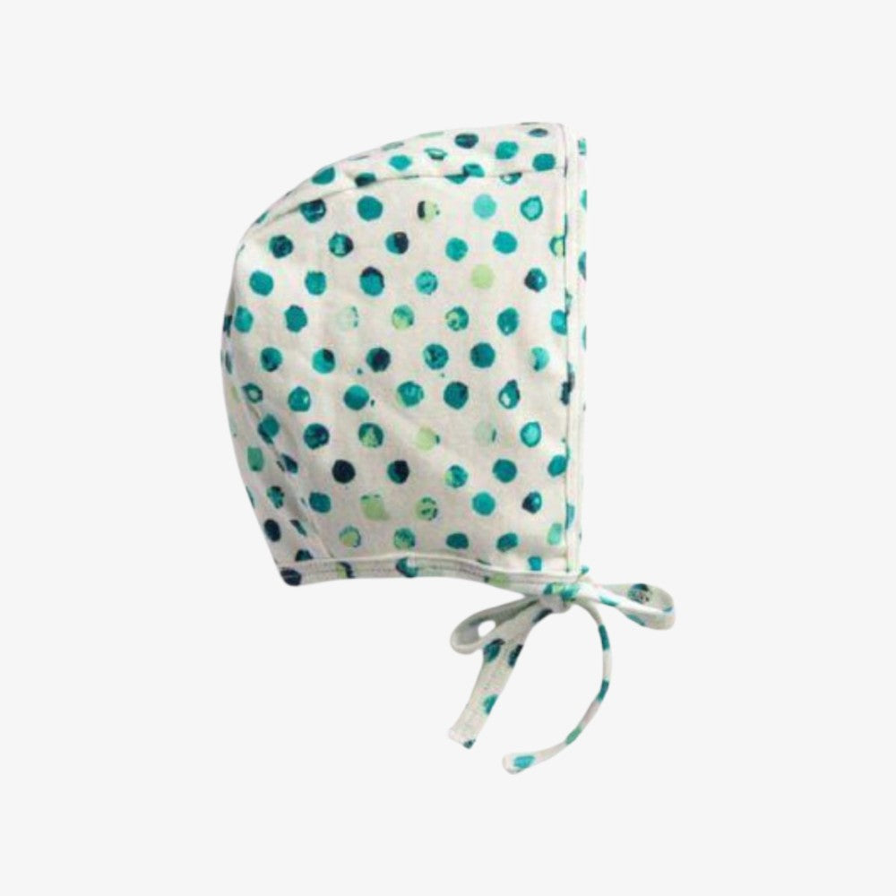 Polka Dot Bonnet - Green Multi