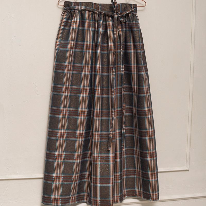 Cross Skirt - Plaid