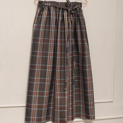 Cross Skirt - Plaid