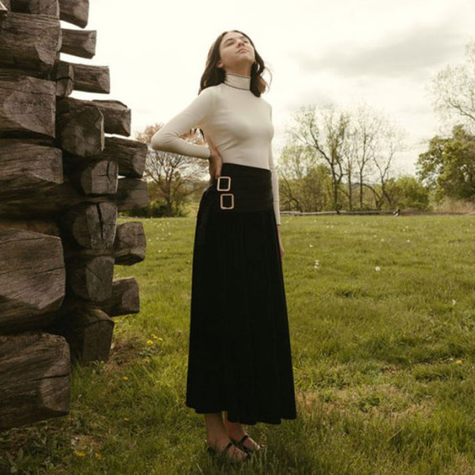 Scallop Turtleneck - Cream