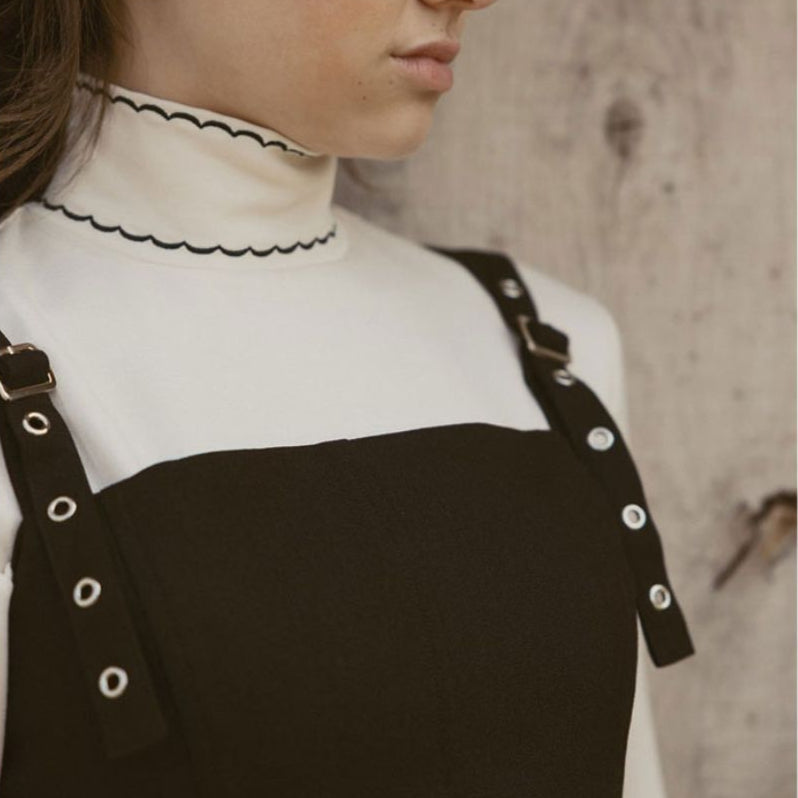 Scallop Turtleneck - Cream