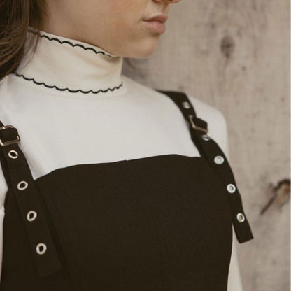 Scallop Turtleneck - Cream