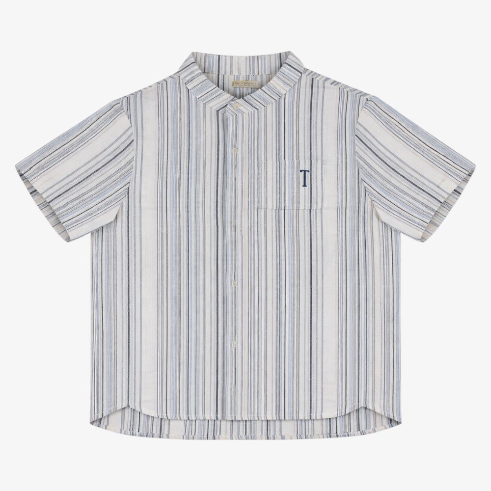 Stripe Pocket Shirt - Beige