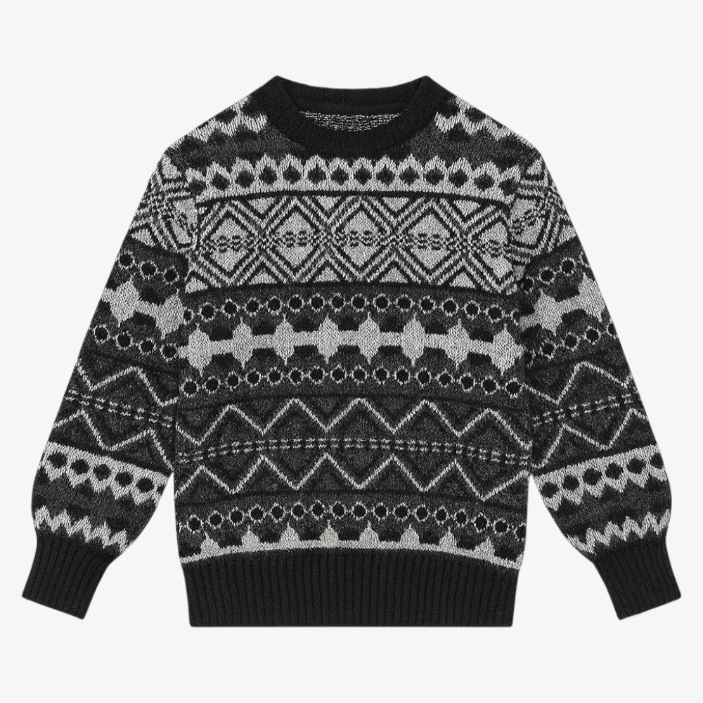 Roses Sweater - Multi Grey