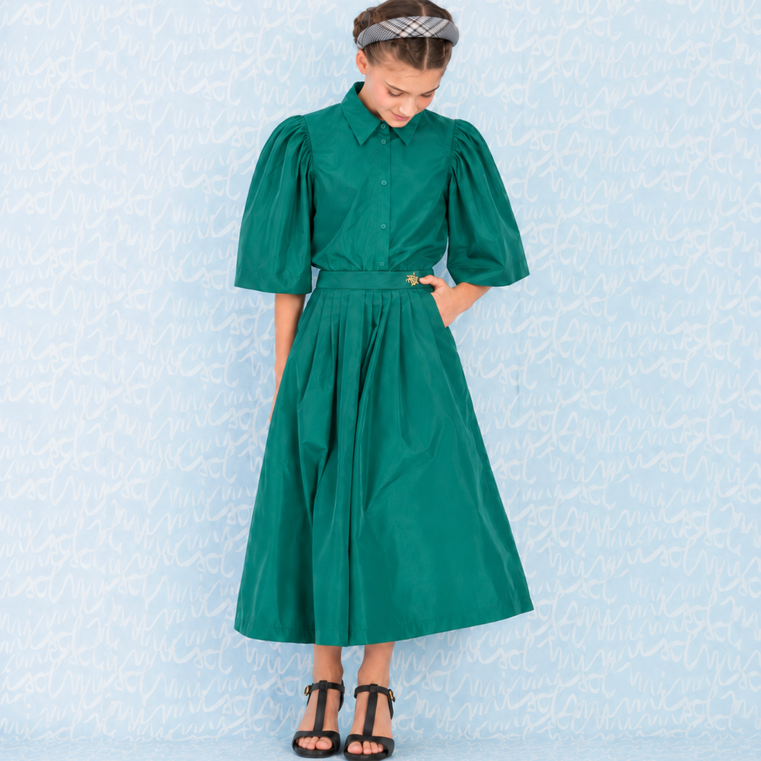 Organza Shirt - Green