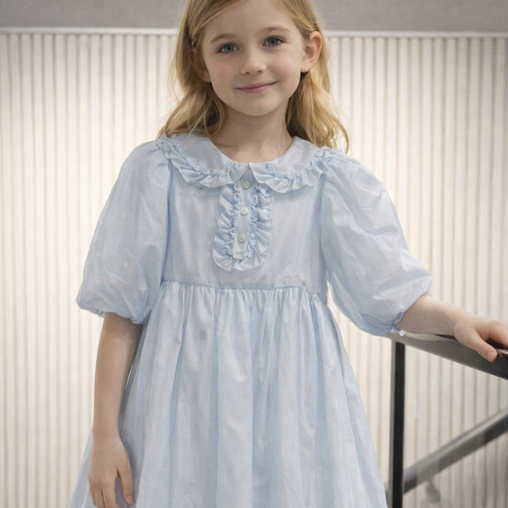 Organza Dress - Light Blue