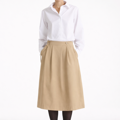 Suspender Skirt - Beige