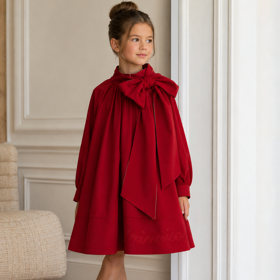 Logo Embroidered Dress LL - Bordeaux