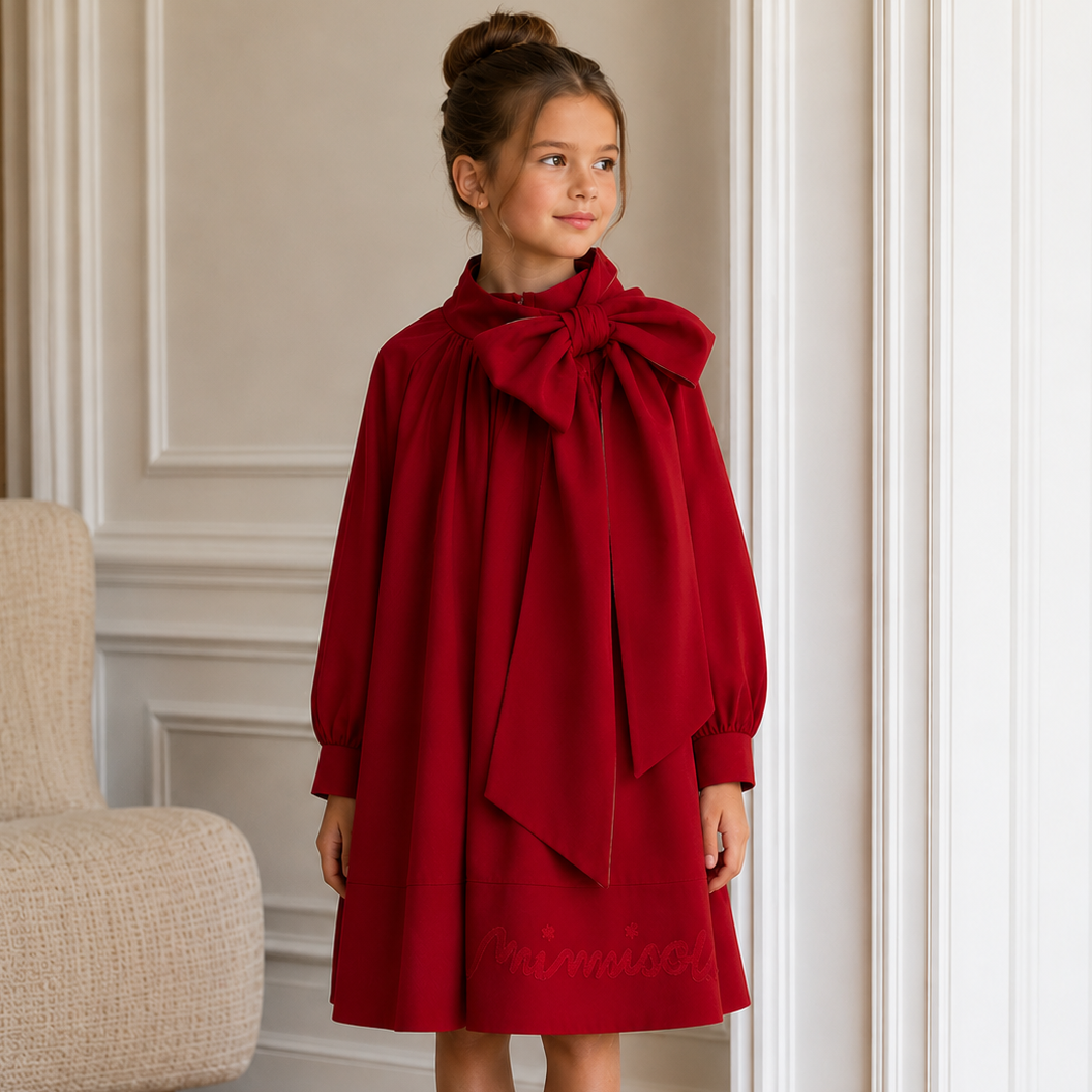 Logo Embroidered Dress LL - Bordeaux