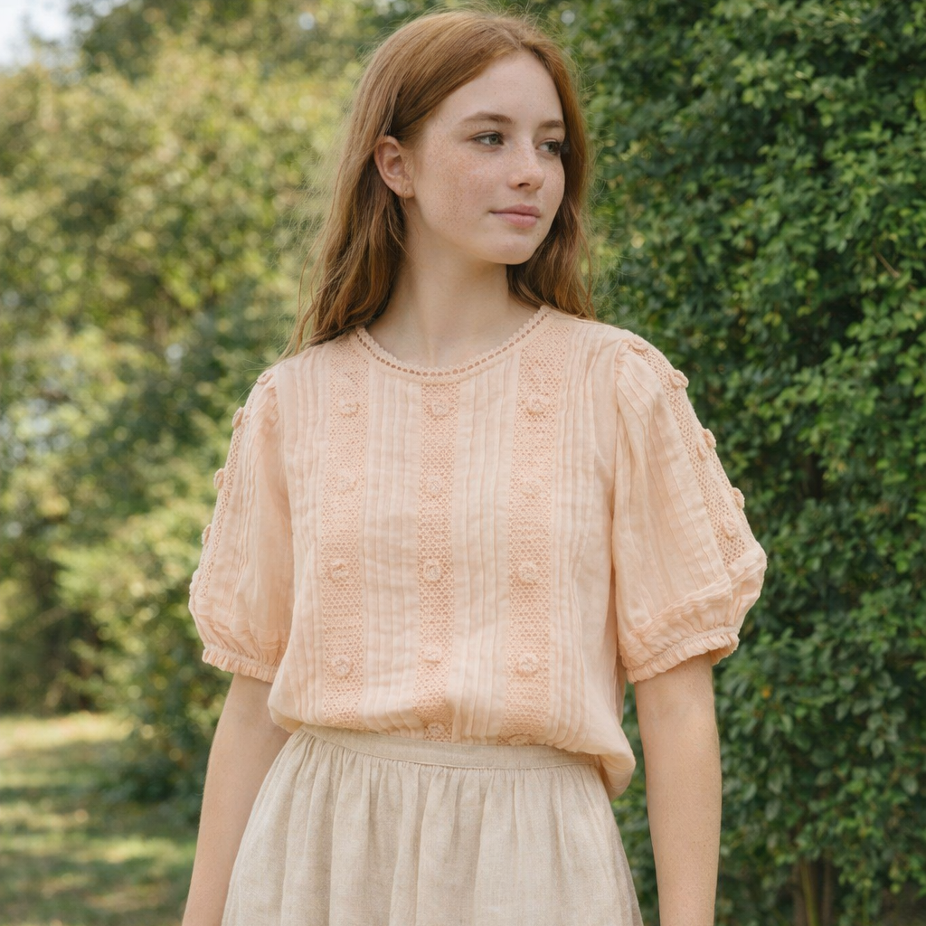 Brodee Shirt - Apricot